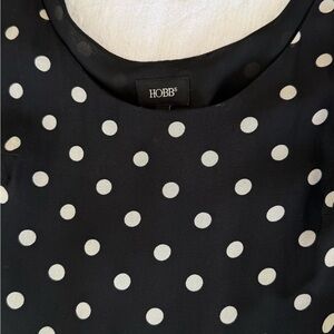 Hobbs Black and White Polka Dot Dress